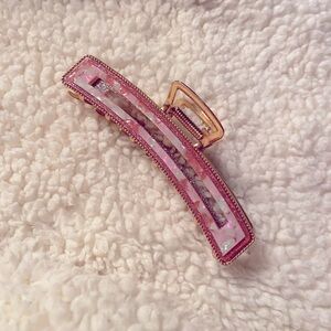 Pink Hair Clip Accessory